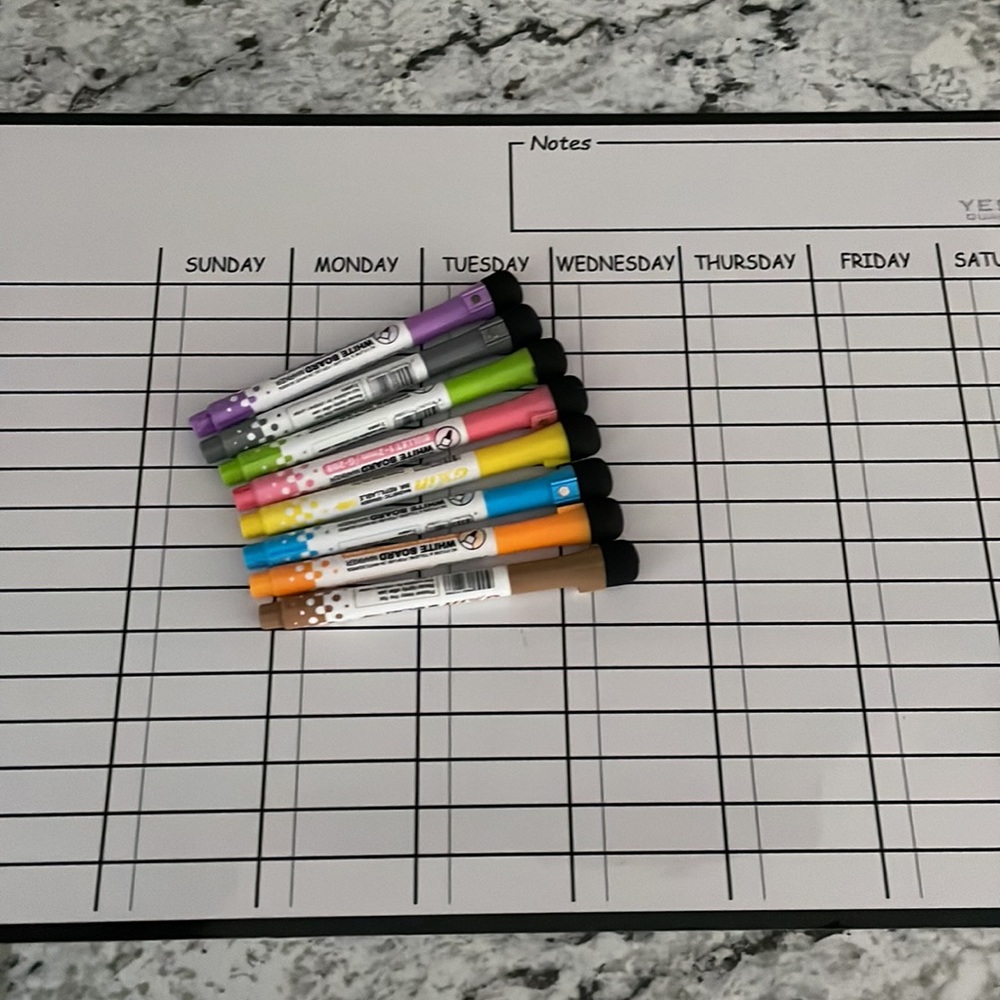 Dry Erase Planner